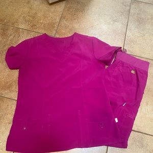 Set of scrubs- Med Couture Activate in Pink Azalea. EUC.